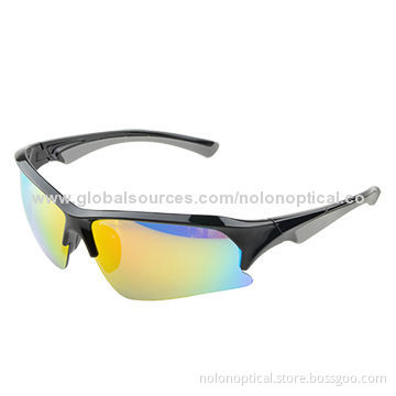 Motorcycle Riding Sports Sunglasses with UV400 Lens, Customized Logos are Welcome